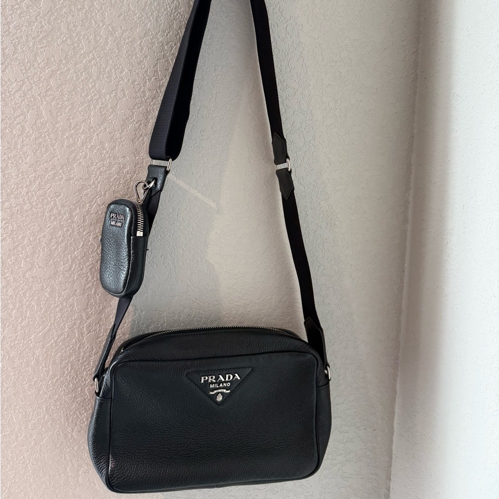 Prada Black Leather Crossbody Bag